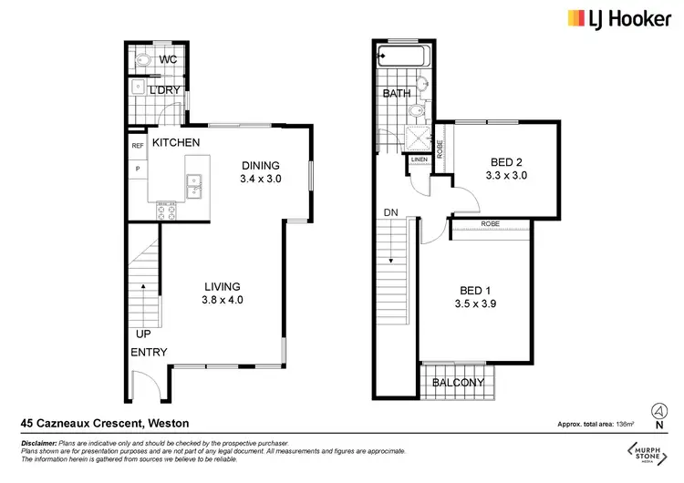 Floorplan of Homely house listing, 45 Cazneaux Crescent, Weston ACT 2611