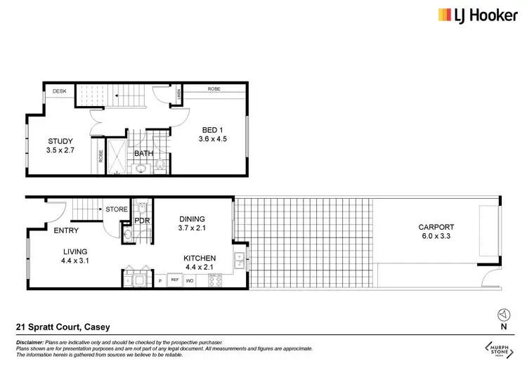 Floorplan of Homely house listing, 21 Spratt Court, Casey ACT 2913