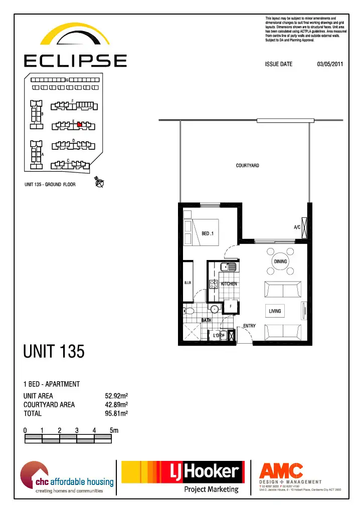 Floorplan of Homely apartment listing, 135/140 Thynne Street, Bruce ACT 2617