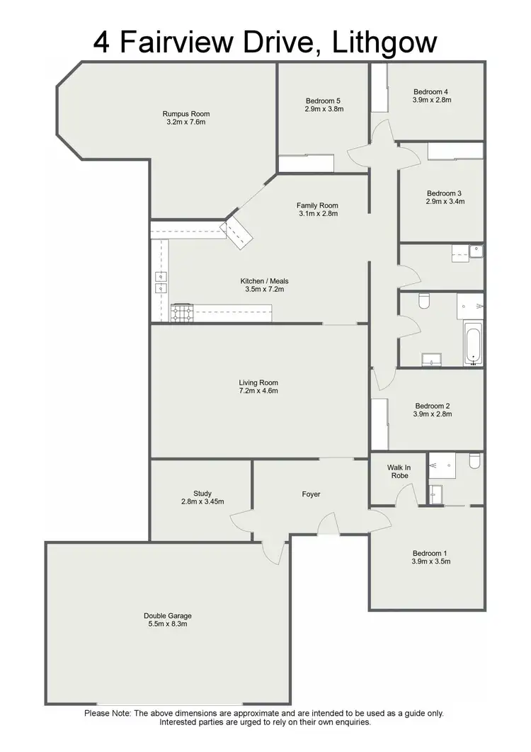 Floorplan of Homely house listing, 4 Fairview Drive, Lithgow NSW 2790