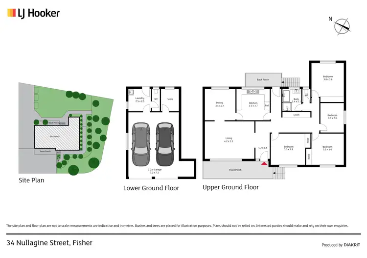 Floorplan of Homely house listing, 34 Nullagine Street, Fisher ACT 2611