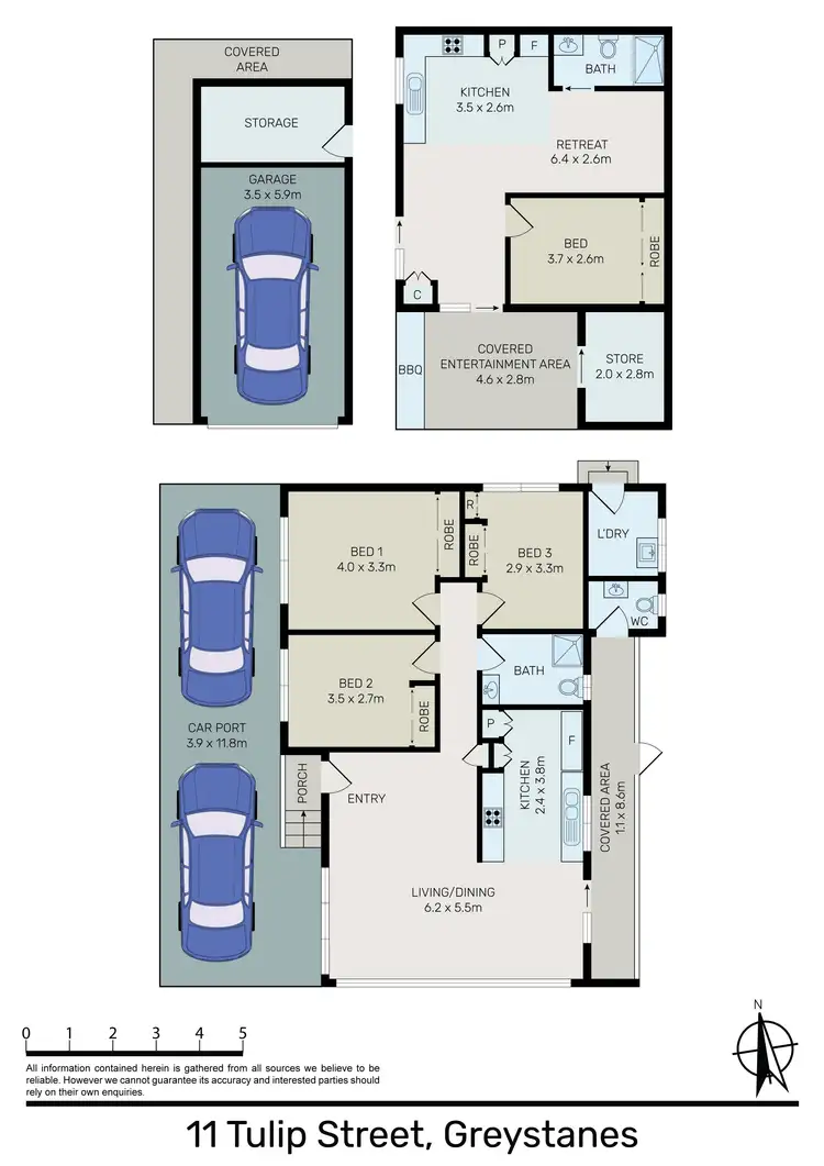 Floorplan of Homely house listing, 11 Tulip Street, Greystanes NSW 2145