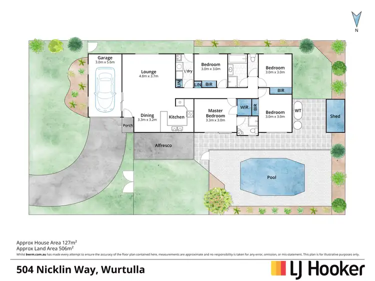 Floorplan of Homely house listing, 504 Nicklin Way, Wurtulla QLD 4575