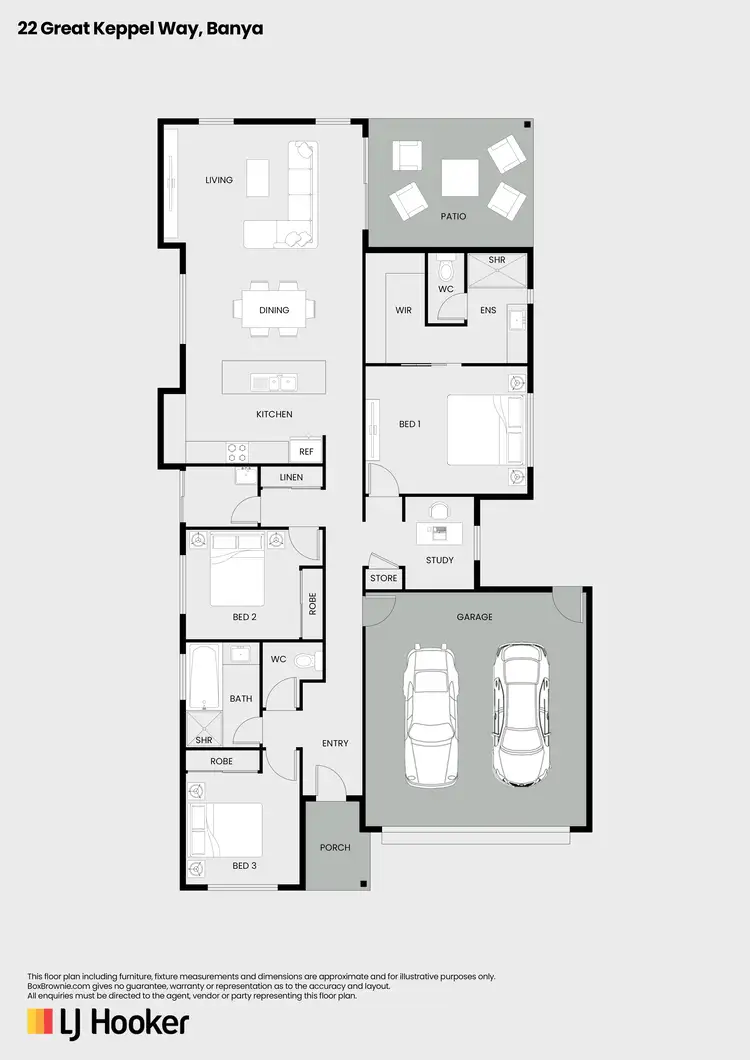 Floorplan of Homely house listing, 22 Great Keppel Way, Banya QLD 4551