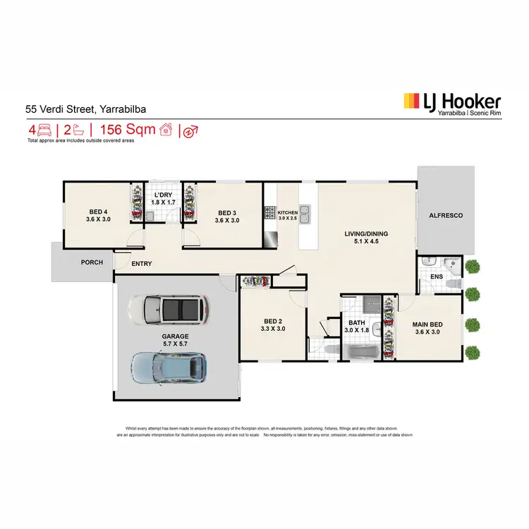 Floorplan of Homely house listing, 55 Verdi Street, Yarrabilba QLD 4207