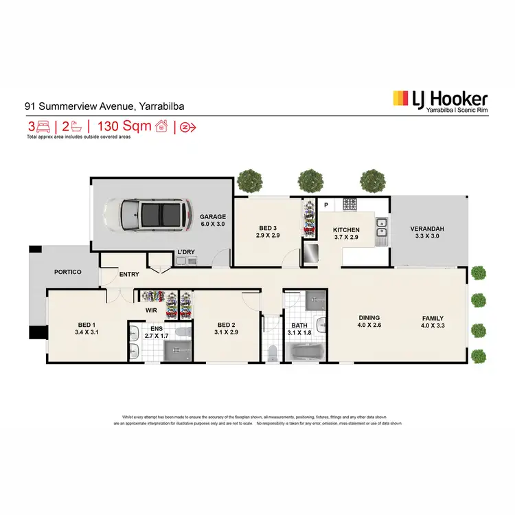 Floorplan of Homely house listing, 91 Summerview Avenue, Yarrabilba QLD 4207