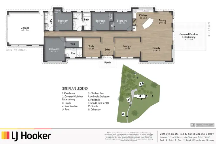 Floorplan of Homely rural property listing, 220 Syndicate Road, Tallebudgera QLD 4228