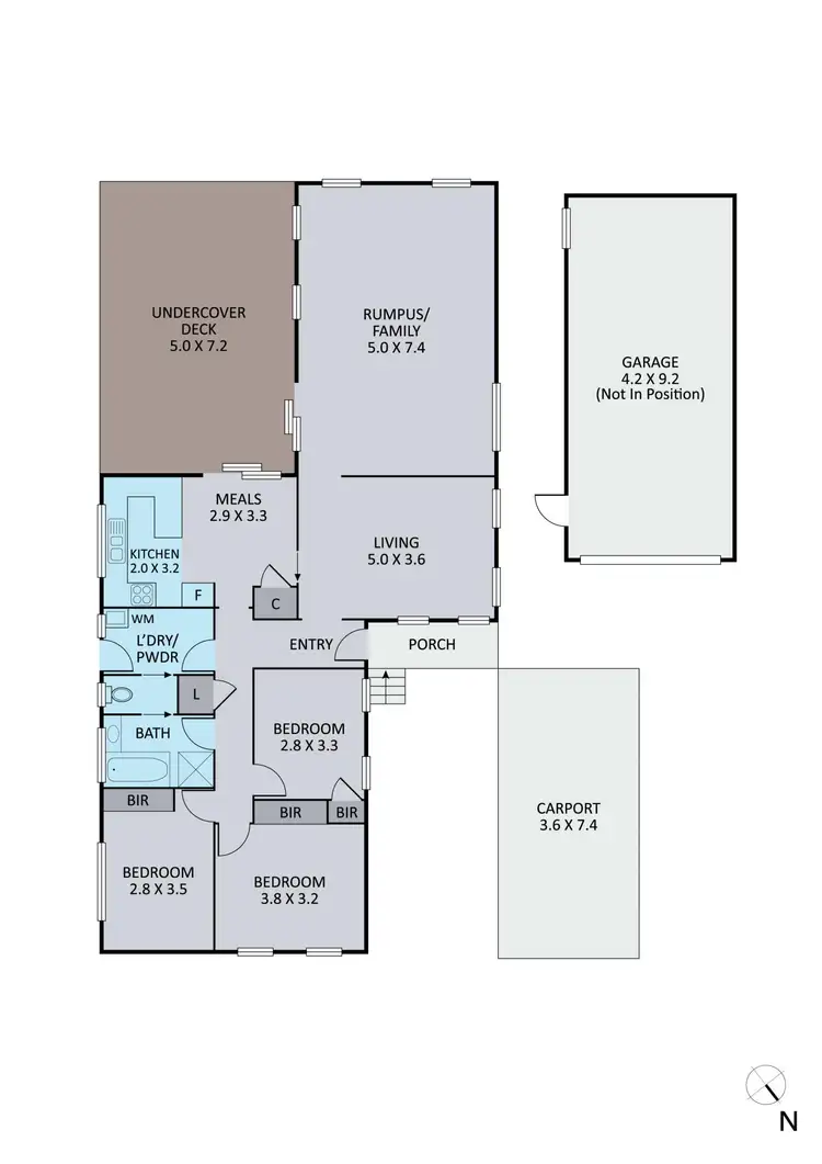 Floorplan of Homely house listing, 42 Democrat Drive, The Basin VIC 3154