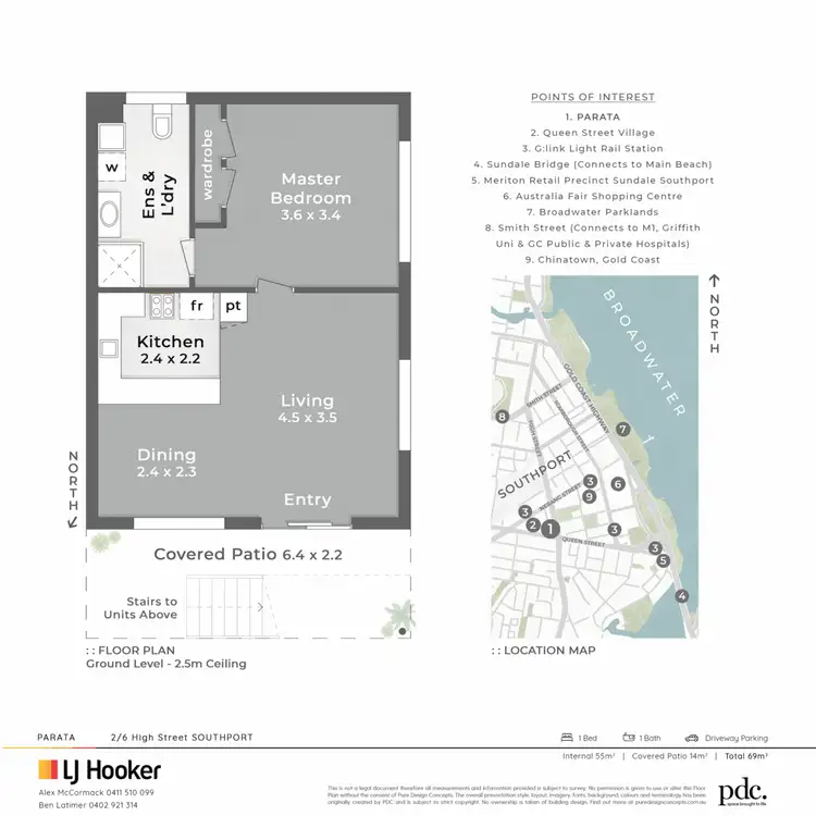 Floorplan of Homely unit listing, 2/6 High Street, Southport QLD 4215