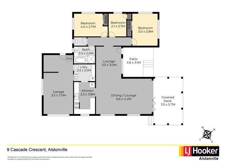 Floorplan of Homely house listing, 9 Cascade Crescent, Alstonville NSW 2477