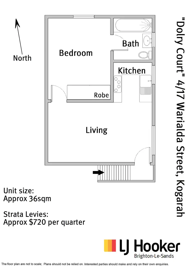 Floorplan of Homely unit listing, 4/17 Warialda Street, Kogarah NSW 2217