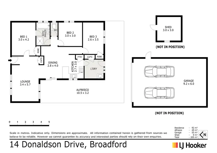 Floorplan of Homely house listing, 14 Donaldson Drive, Broadford VIC 3658