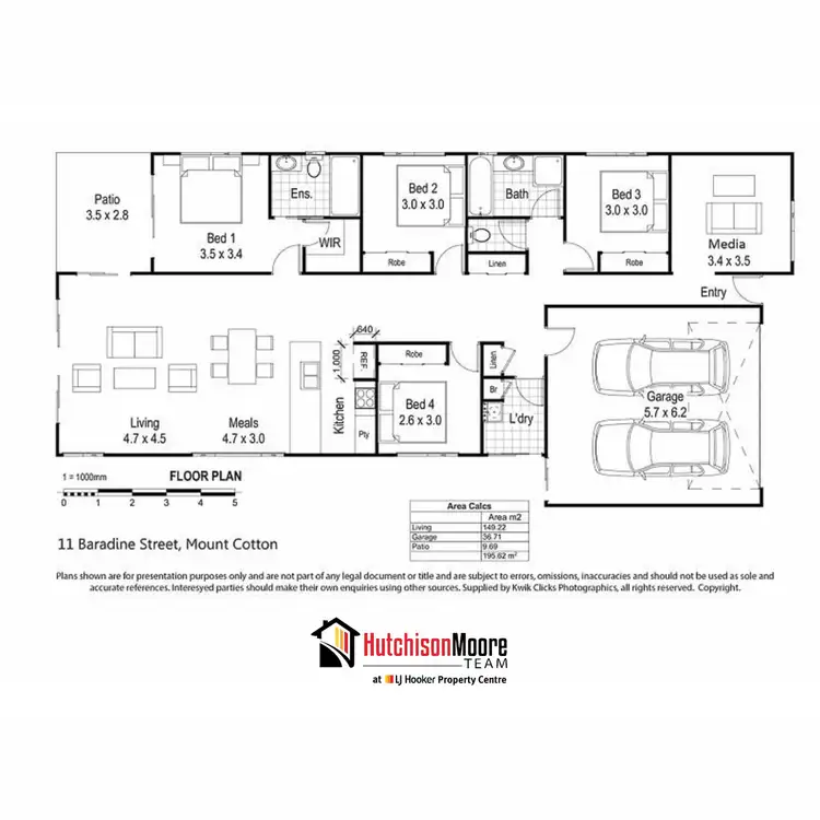 Floorplan of Homely house listing, 11 Baradine Street, Mount Cotton QLD 4165