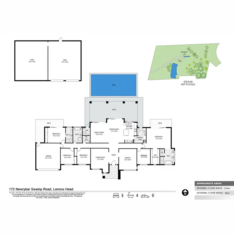 Floorplan of Homely rural property listing, 172 Newrybar Swamp Road, Lennox Head NSW 2478