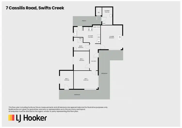 Floorplan of Homely house listing, 7 Cassilis Road, Swifts Creek VIC 3896