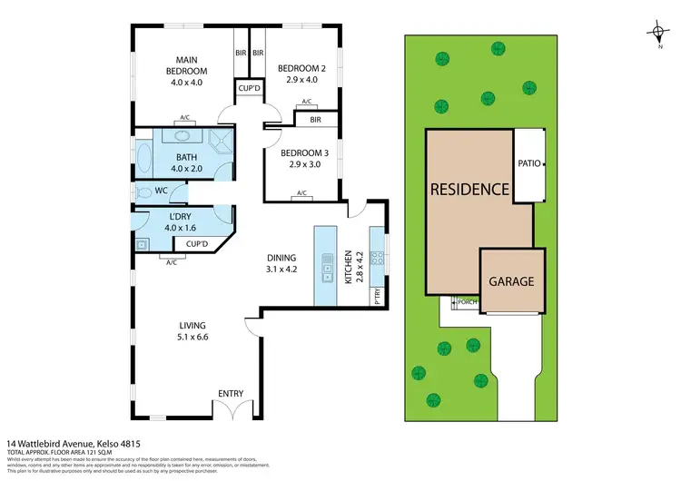 Floorplan of Homely house listing, 14 Wattlebird Avenue, Kelso QLD 4815