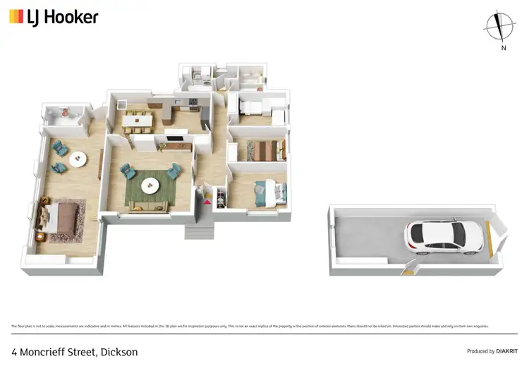 Floorplan of Homely house listing, 4 Moncrieff Street, Dickson ACT 2602