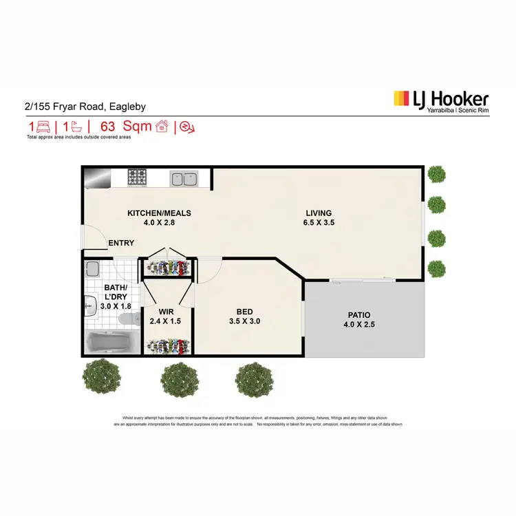 Floorplan of Homely unit listing, 2/155 Fryar Road, Eagleby QLD 4207