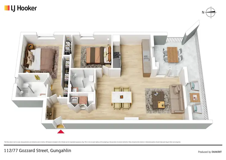 Floorplan of Homely apartment listing, 112/77 Gozzard Street, Gungahlin ACT 2912