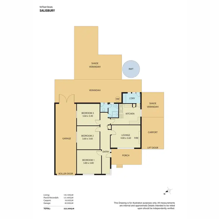 Floorplan of Homely house listing, 18 Fleet Street, Salisbury SA 5108
