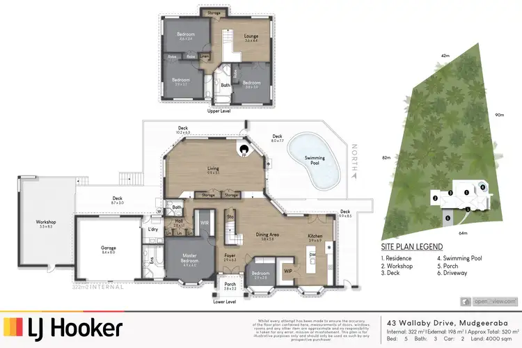 Floorplan of Homely house listing, 43 Wallaby Drive, Mudgeeraba QLD 4213