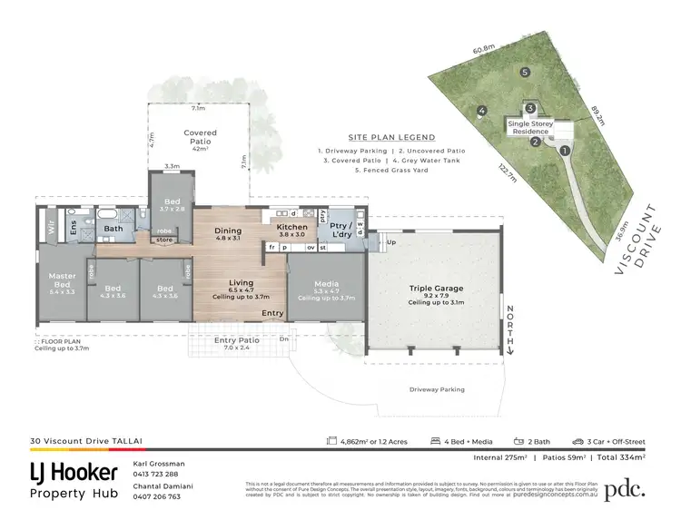 Floorplan of Homely house listing, 30 Viscount Drive, Tallai QLD 4213