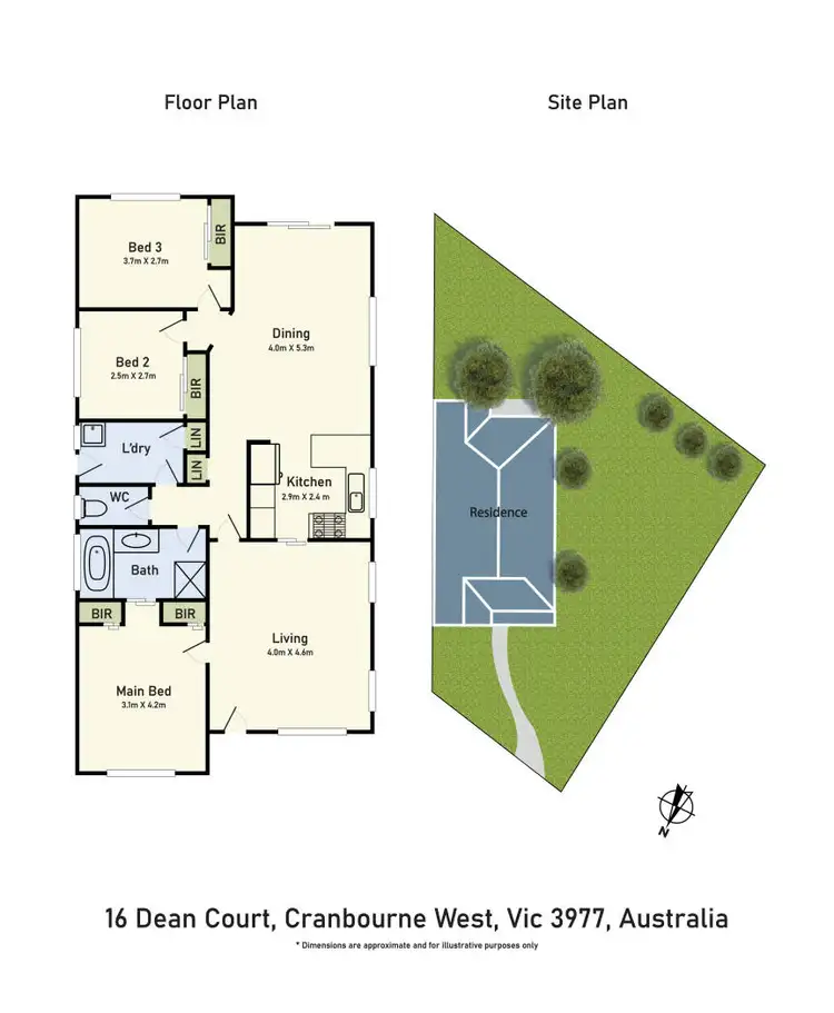 Floorplan of Homely house listing, 16 Dean Court, Cranbourne West VIC 3977