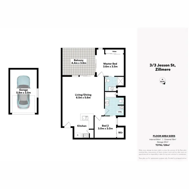 Floorplan of Homely apartment listing, 3/3 Jesson Street, Zillmere QLD 4034