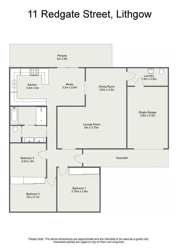 Floorplan of Homely house listing, 11 Redgate Street, Lithgow NSW 2790