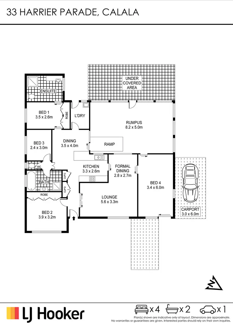Floorplan of Homely house listing, 33 Harrier Parade, Calala NSW 2340