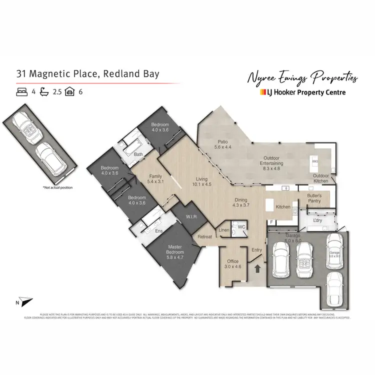 Floorplan of Homely house listing, 31 Magnetic Place, Redland Bay QLD 4165