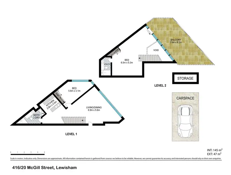 Floorplan of Homely apartment listing, Apartment 416/20 McGill Street, Lewisham NSW 2049