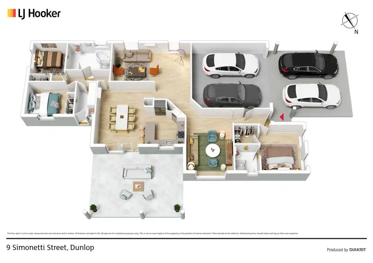Floorplan of Homely house listing, 9 Simonetti Street, Dunlop ACT 2615