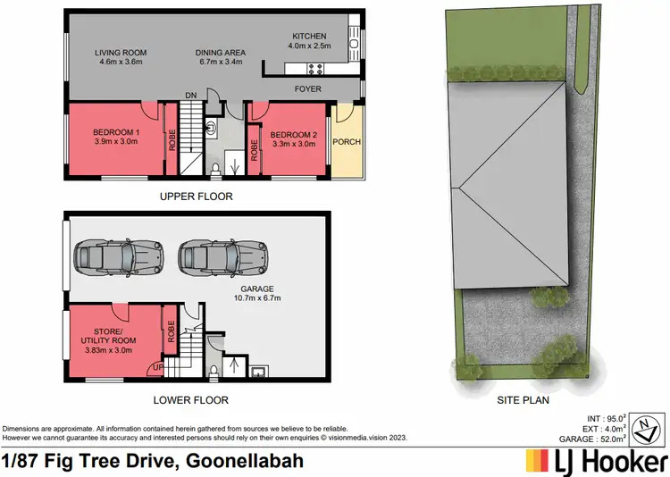 Floorplan of Homely house listing, 1/87 Figtree Drive, Goonellabah NSW 2480