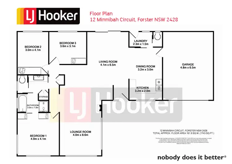 Floorplan of Homely house listing, 12 Minnibah Circuit, Forster NSW 2428