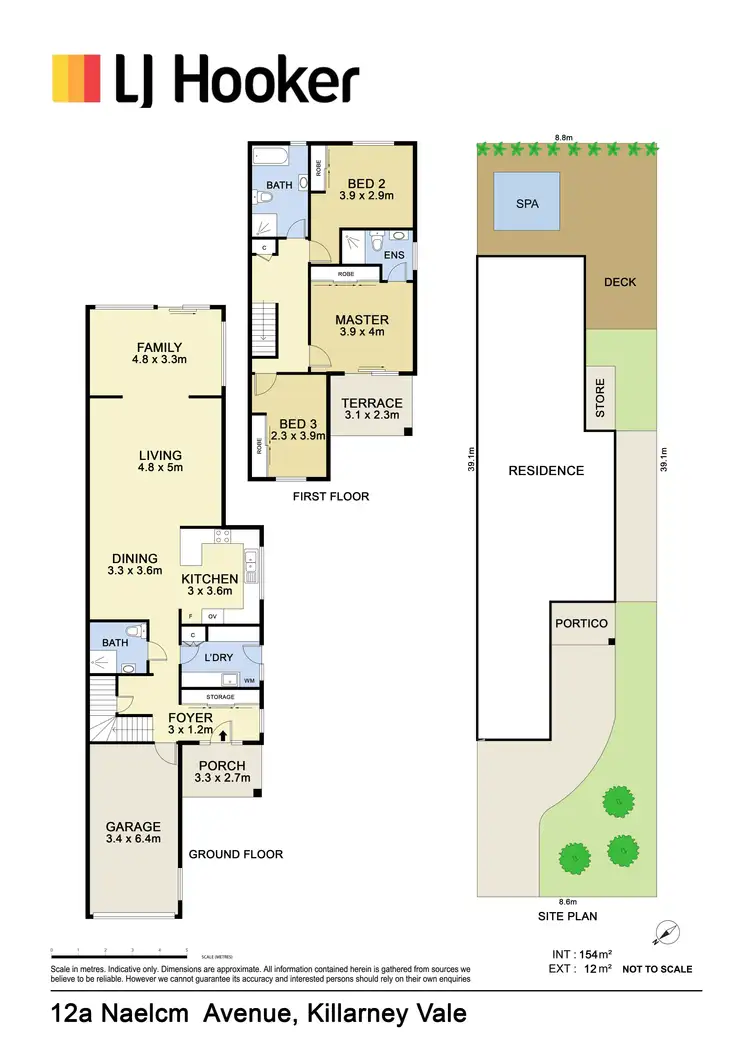 Floorplan of Homely semi-detached listing, 12a Naelcm Avenue, Killarney Vale NSW 2261