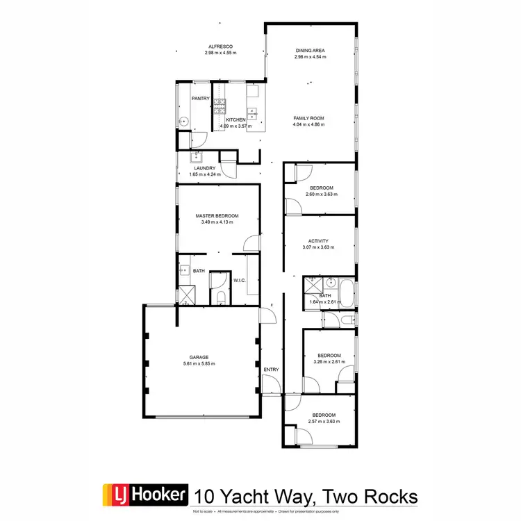 Floorplan of Homely house listing, 10 Yacht Way, Two Rocks WA 6037