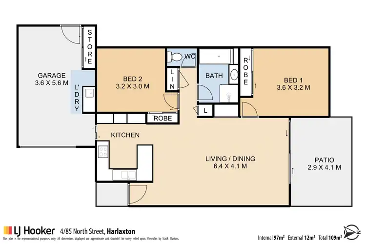 Floorplan of Homely unit listing, 4/85 North Street, Harlaxton QLD 4350