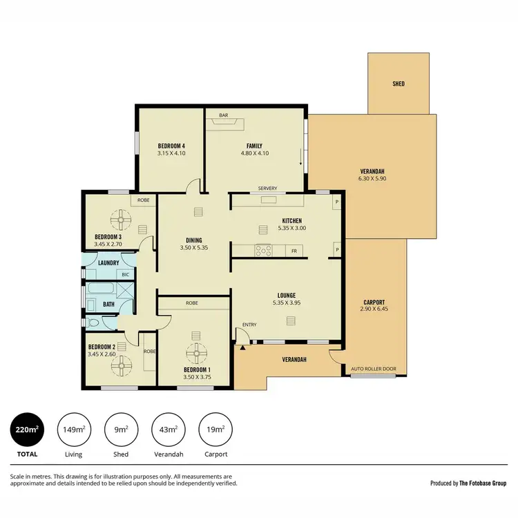 Floorplan of Homely house listing, 20 Grace Avenue, Andrews Farm SA 5114