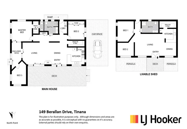 Floorplan of Homely rural property listing, 149-153 Berallan Drive, Tinana QLD 4650