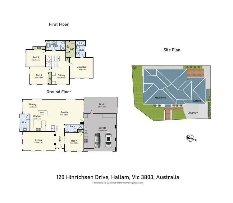 Floorplan of Homely house listing, 120 Hinrichsen Drive, Hallam VIC 3803