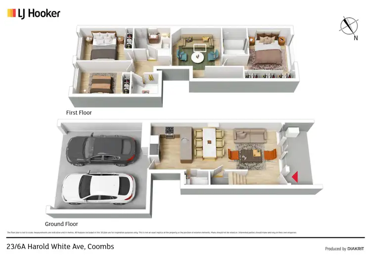 Floorplan of Homely townhouse listing, 6A Harold White Avenue, Coombs ACT 2611