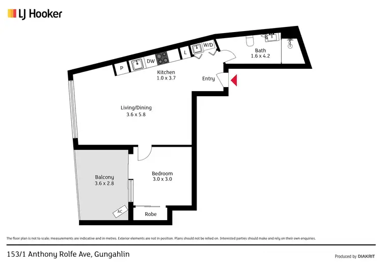Floorplan of Homely apartment listing, 153/1 Anthony Rolfe Avenue, Gungahlin ACT 2912