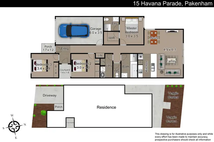 Floorplan of Homely house listing, 15 Havana Parade, Pakenham VIC 3810