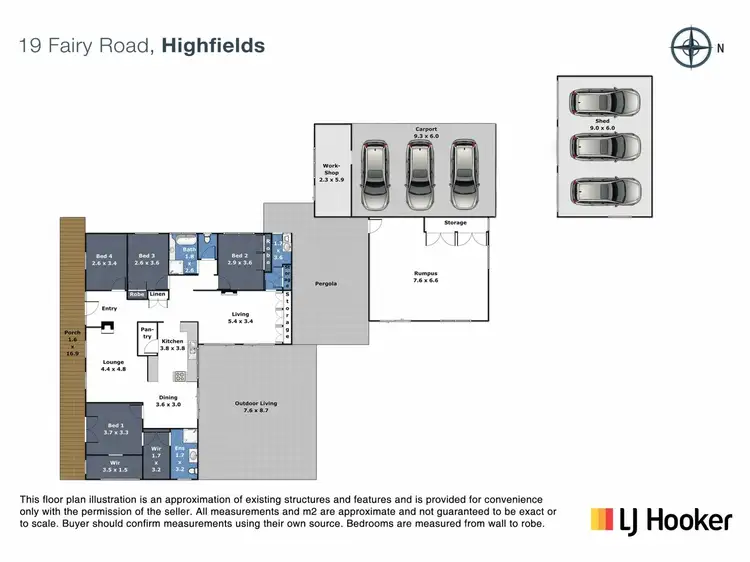 Floorplan of Homely house listing, 19 Fairy Road, Highfields QLD 4352