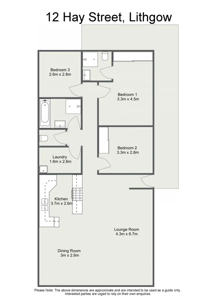 Floorplan of Homely house listing, 12 Hay Street, Lithgow NSW 2790
