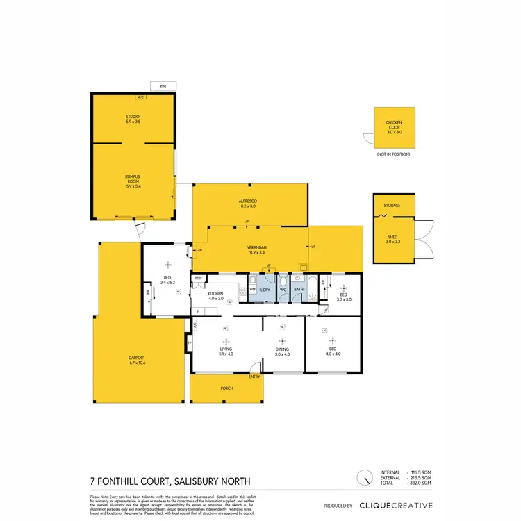 Floorplan of Homely house listing, 7 Fonthill Court, Salisbury North SA 5108