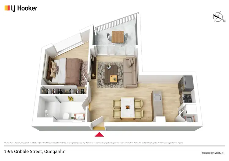 Floorplan of Homely apartment listing, 19/4 Gribble Street, Gungahlin ACT 2912