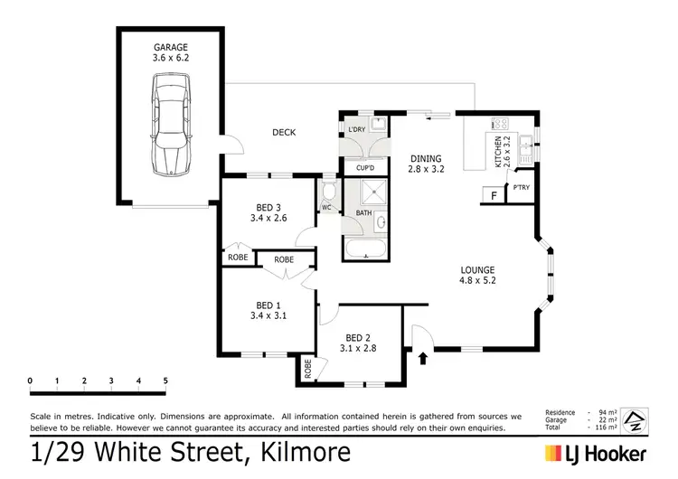 Floorplan of Homely unit listing, Unit 1/29 White Street, Kilmore VIC 3764