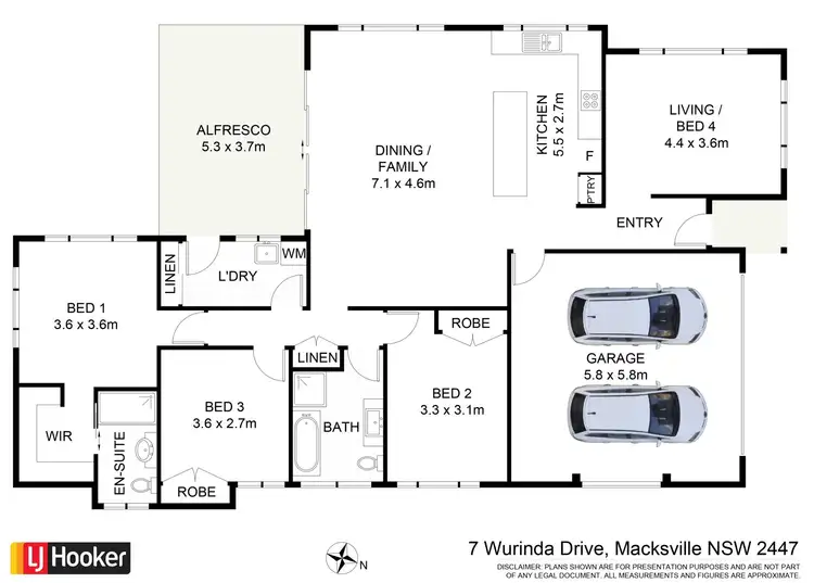 Floorplan of Homely house listing, 7 Wurinda Drive, Macksville NSW 2447